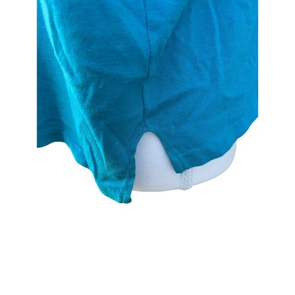 The Zoo Crew 87' Women's M Crop Tee Shirt Bear Riding Bicycle Graphic Blue - Picture 6 of 11